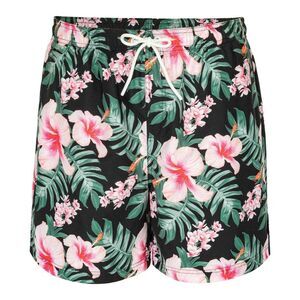 Hot Tuna Mens Tropical Floral Swim Shorts / Pink